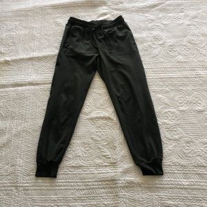 Womens XS stretch pants. Dark olive green